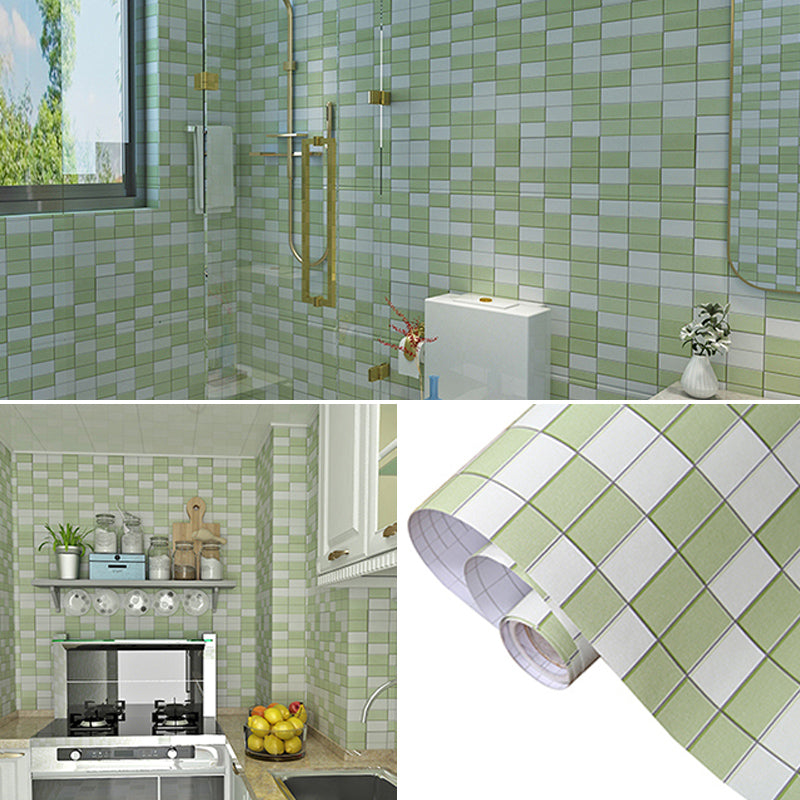 Colorful Waterproof Shower Wallpaper - Mosaic Peel and Stick Tiles