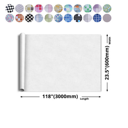 Colorful Waterproof Shower Wallpaper - Mosaic Peel and Stick Tiles