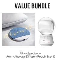 Pillow speaker + aromatherapy diffuser (peach scent)