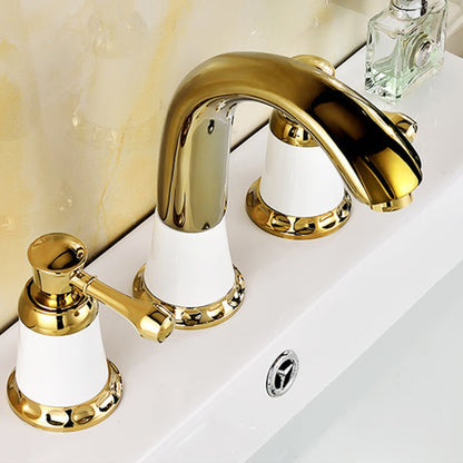 Modern Deck Mount Trim for Bathtub Faucet in Contemporary Style