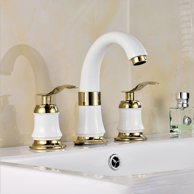 Modern Deck Mount Trim for Bathtub Faucet in Contemporary Style