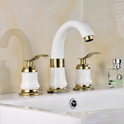 Modern Deck Mount Trim for Bathtub Faucet in Contemporary Style