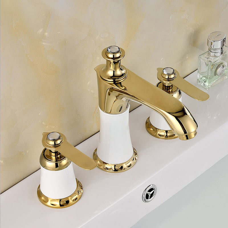 Modern Deck Mount Trim for Bathtub Faucet in Contemporary Style