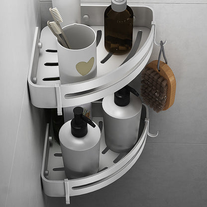 Modern Silver Bathroom Accessories Set with Rust Protection