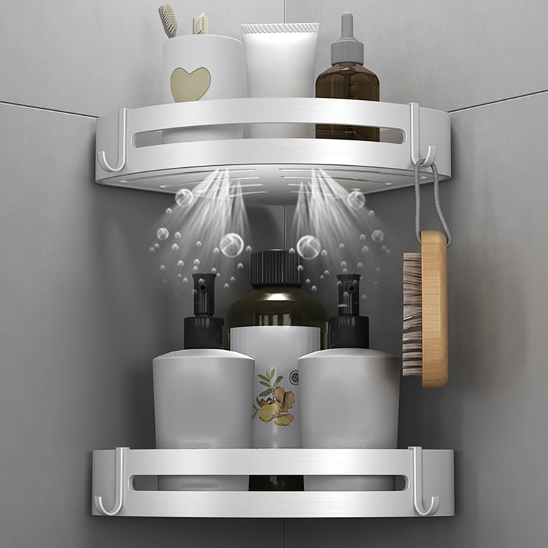 Modern Silver Bathroom Accessories Set with Rust Protection