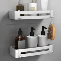 Double-layer square bathroom shelves
