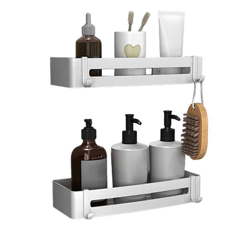 Modern Silver Bathroom Accessories Set with Rust Protection