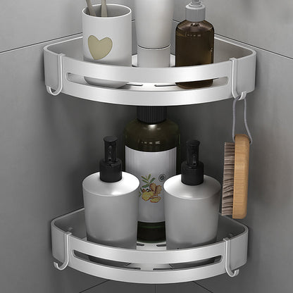 Modern Silver Bathroom Accessories Set with Rust Protection