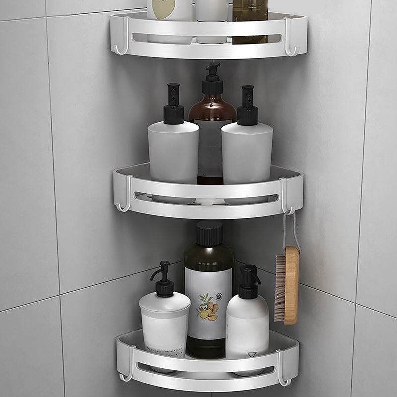 Modern Silver Bathroom Accessories Set with Rust Protection