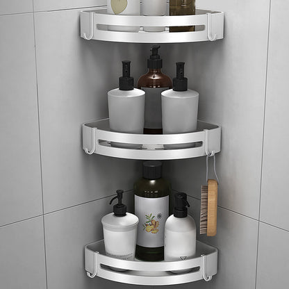 Modern Silver Bathroom Accessories Set with Rust Protection