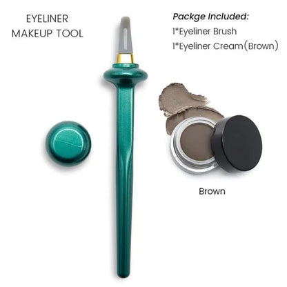 Precision Eyeliner Duo | Curved Tip for Flawless Lines | Waterproof & Long-Lasting | Non-Slip Grip