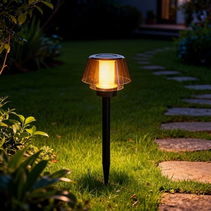 Table Light with Flame Design for Pathway Illumination