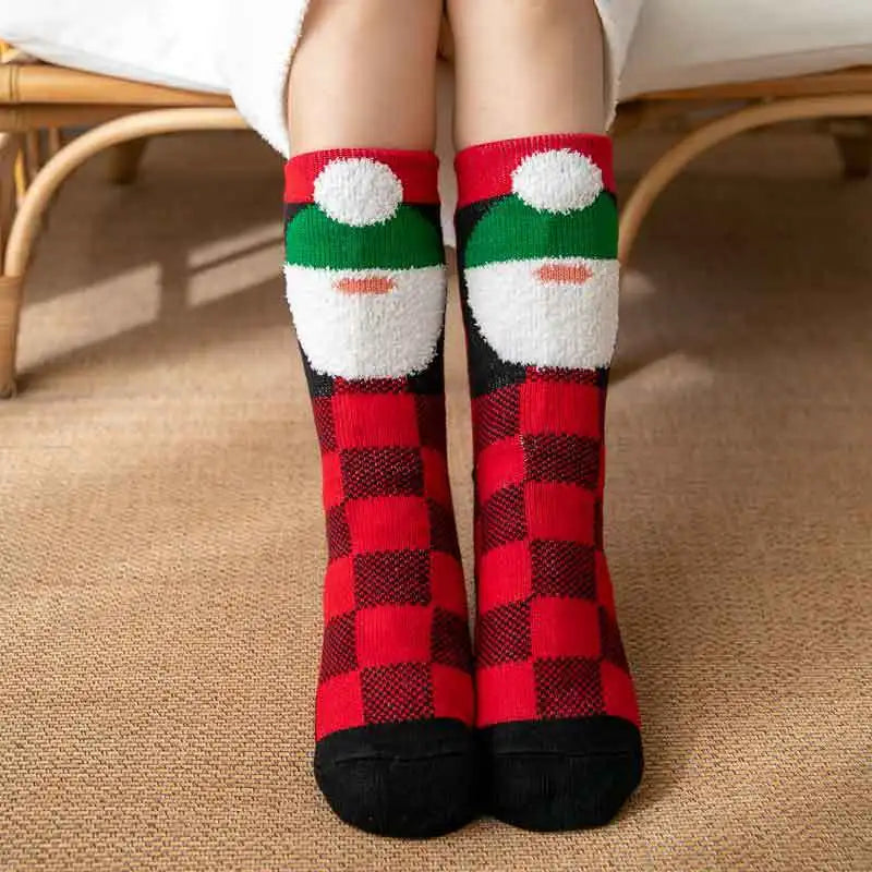 Women's Cozy Winter Socks – Soft, Warm & Non-Slip | Penguin, Reindeer & Bear Designs | Perfect Christmas Gift