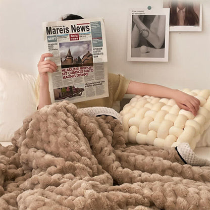 Thick Reversible Coral Fleece Blanket