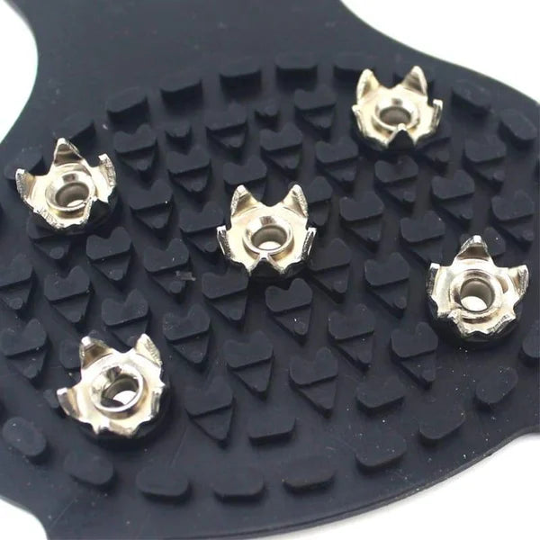 Anti-Slip Spikes for Snow | 5-Tooth Steel Traction | Rubber & Manganese Steel