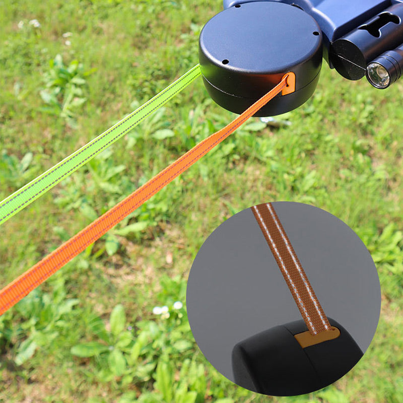 Tangle-Free Control for Safe Night Walks with Your Dog