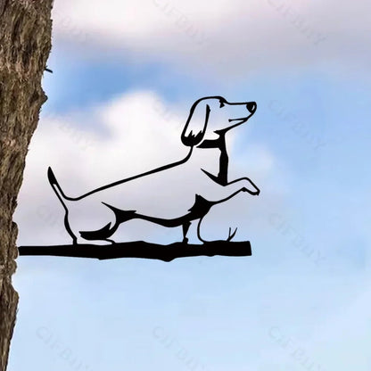 Metal Bird Tree and Garden Decor | Silhouette Designs of Birds/Dragons/Fairies/Dogs | Outdoor Decoration