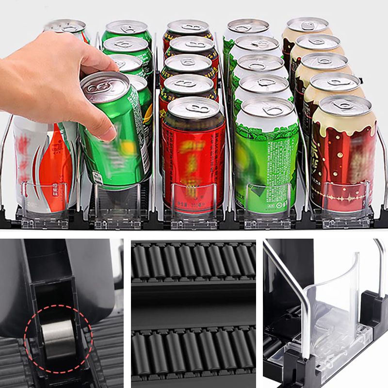 Effortless Beverage Organizer for Easy Access in Your Fridge