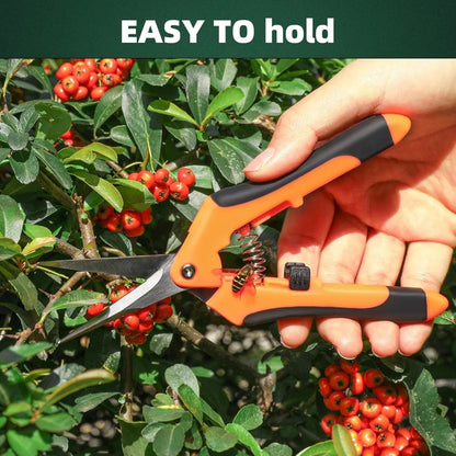 3-Piece Garden Pruning Shears Set | Stainless Steel Professional Tools | Ergonomic Non-Slip Handle