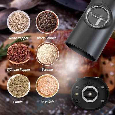 Adjustable Electric Spice Grinder - 60% Discount Christmas Sale