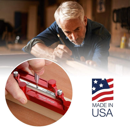 Precision Wood Marking Tool | Stainless Steel Centering Aid