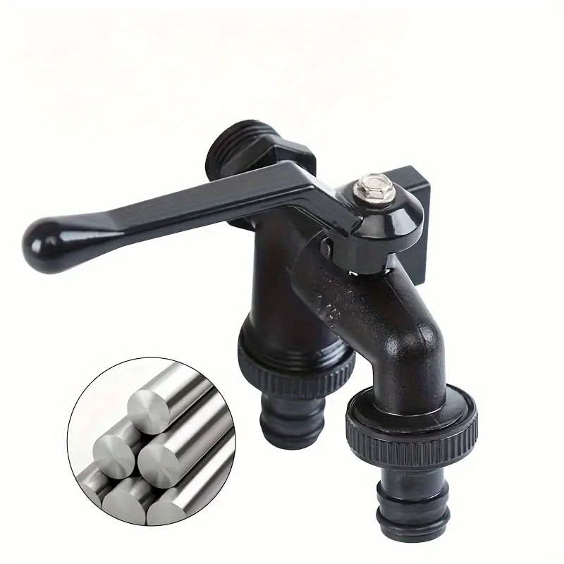 Durable Dual Connector Valve for Garden Irrigation