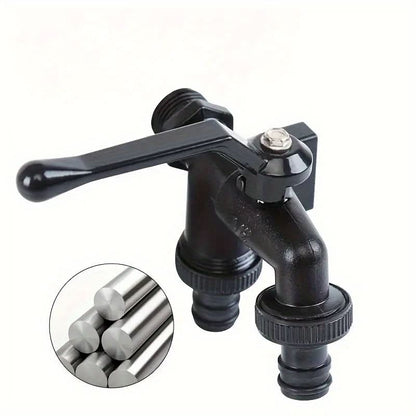 Durable Dual Connector Valve for Garden Irrigation