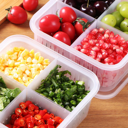 Versatile 4-Compartment Food Storage Container