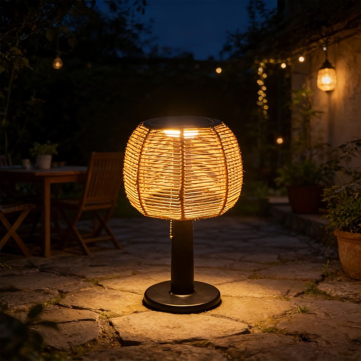 Solar Garden Lantern in Vintage Style