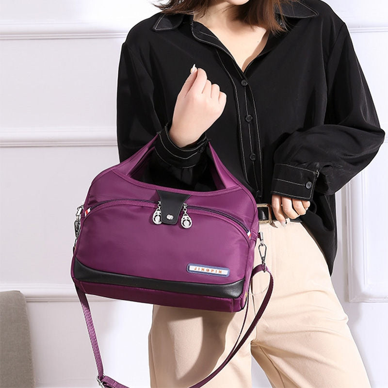 Water-Resistant Nylon Everyday Tote Bag