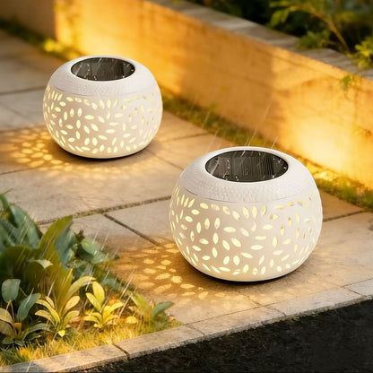 Portable Solar-Powered Table Lamp for Cozy Outdoor Illumination