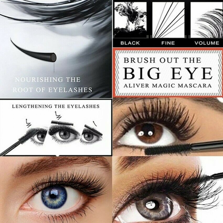 Waterproof Silk Fiber Mascara for Ultimate Length & Volume