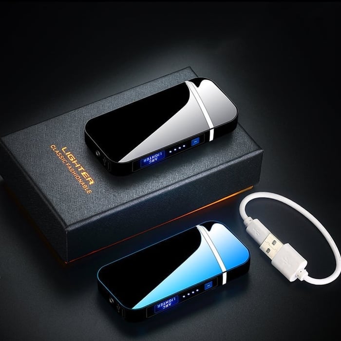 Wind-Resistant Electric Lighter with Touch Activation