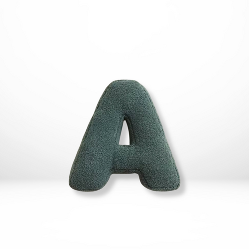 Decorative Velvet Cushion in Every Letter of the Alphabet - Soft Velura