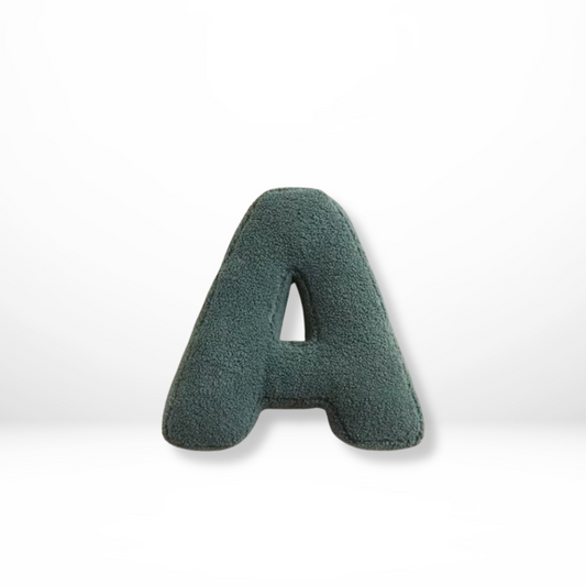 Decorative Velvet Cushion in Every Letter of the Alphabet - Soft Velura