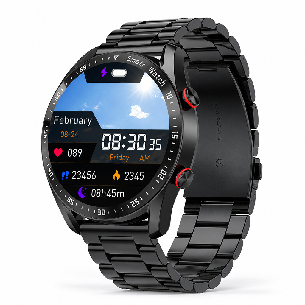 Smart Health & Communication Watch with Bluetooth Connectivity