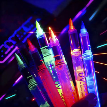 Waterproof Neon Face Paint for All-Night Glow