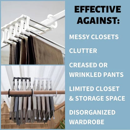 Get 1 Free | 5-in-1 Magic Trouser Hanger - Last Day Discount
