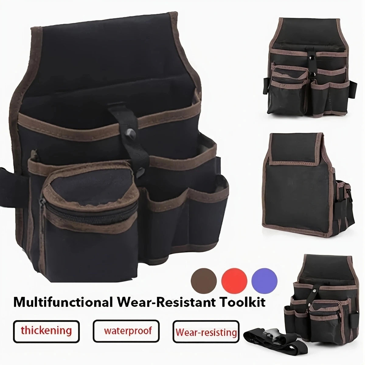 Nylon Tool Belt Pouch – Versatile for Electricians and Craftsmen