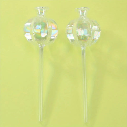 Self-Watering Plant Globes – Glass Set of 2 for Indoor and Outdoor Use