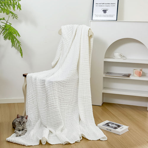 6-Layer Ultra-Breathable Blanket for Year-Round Comfort