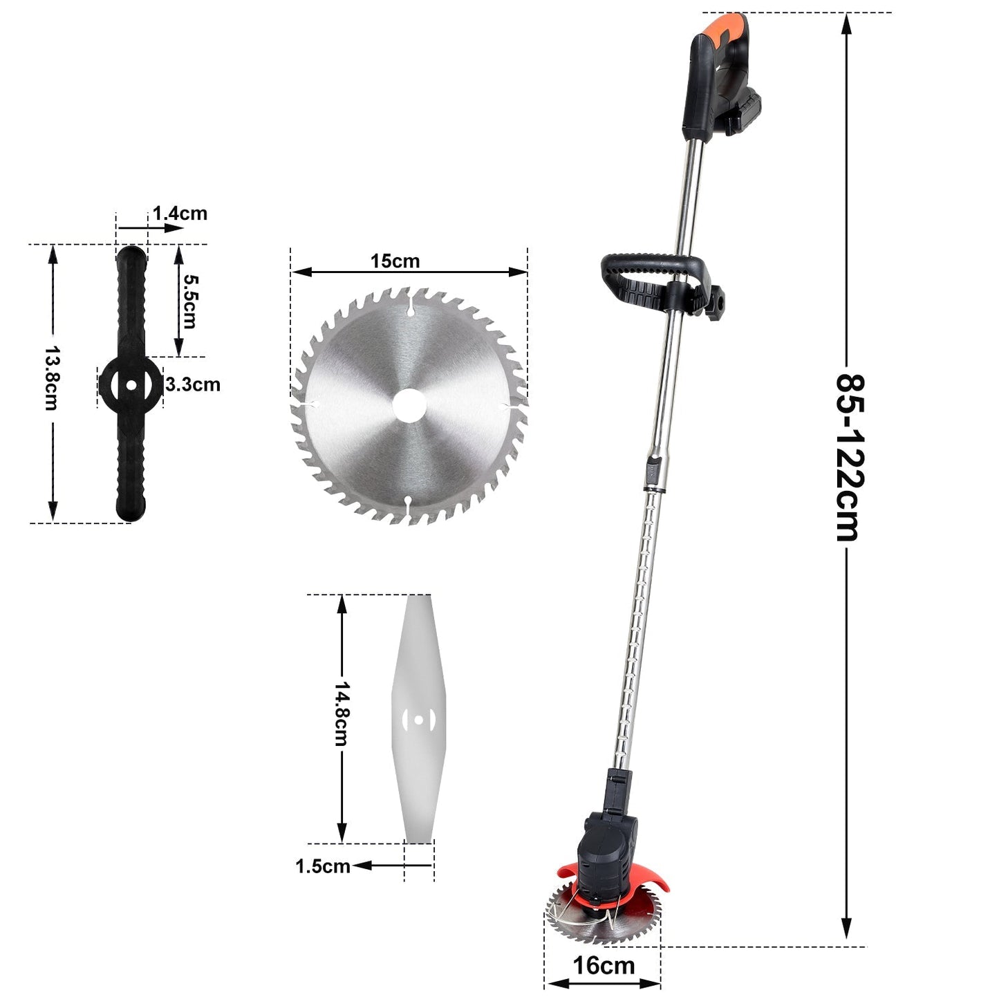 21V Cordless Lawn Edger 8000 RPM