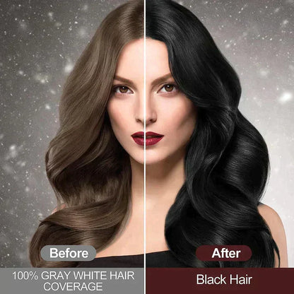 Ayurvedic Black Hair Dye Shampoo - No Side Effects