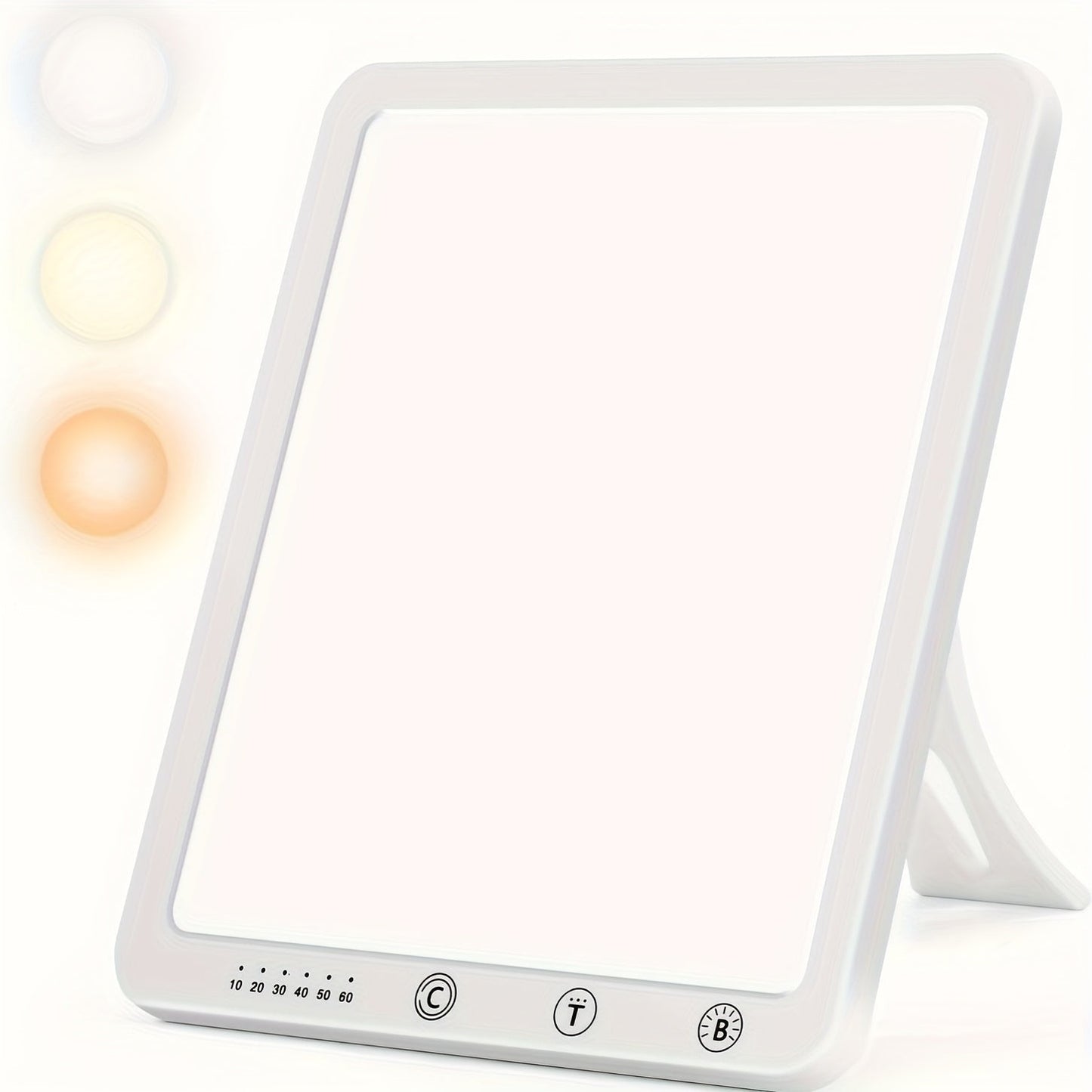 Daylight Lamp 10,000 Lux | 3 Color Options & 5 Brightness Levels | Timer Feature | Compact Design