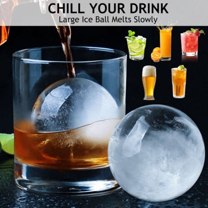 ChillSphere Ice Ball Maker – 2-Pack for Perfect Drinks