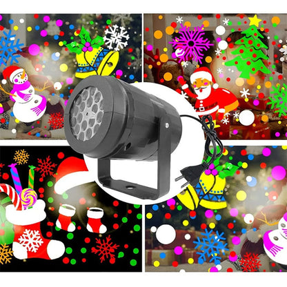 Snowflake Light Projector for Christmas – Waterproof LED Outdoor Lamp with 16 Designs