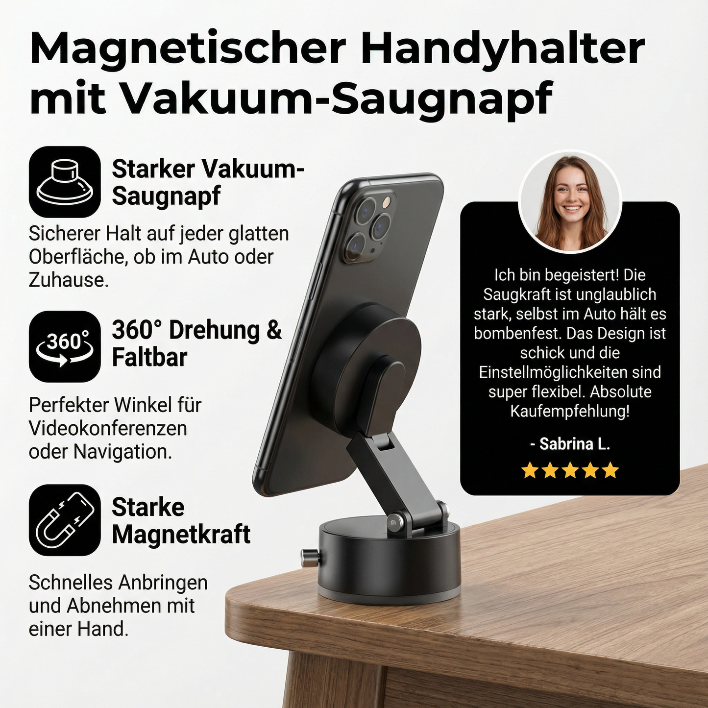 Sturdy Phone Holder to Prevent Slipping – Secure Grip Design