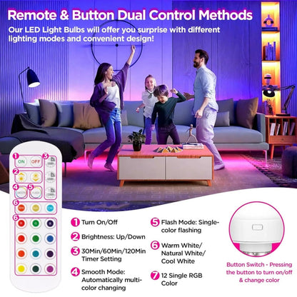 Get 1 Free | Brighten Any Space Instantly with 15 Color Options