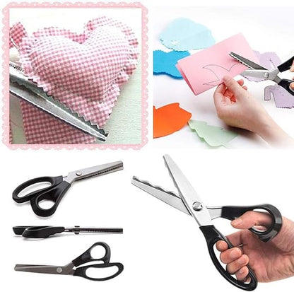 Precision Fabric Scissors with Serrated Blades - 23.5 cm