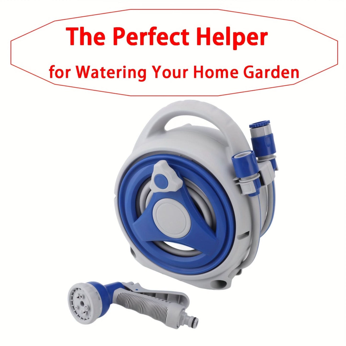 Retractable Hose Reel for Convenient Outdoor Watering